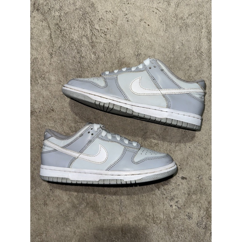 Nike Dunk size 4.5Y Low Two Tone Wolf Grey White DH9765-001 Youth Shoes Sneakers